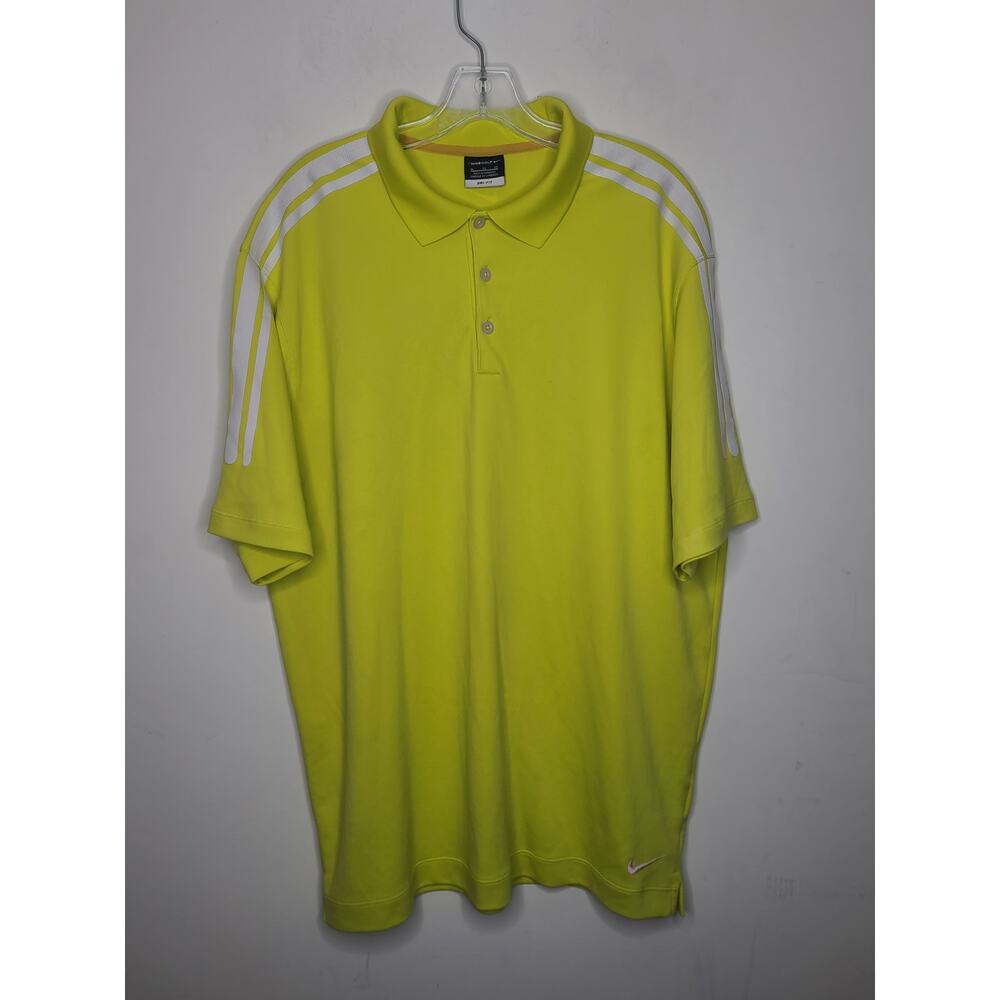 Nike Golf dri-fit short sleeve polo shirt - yellow green chartreuse - XL